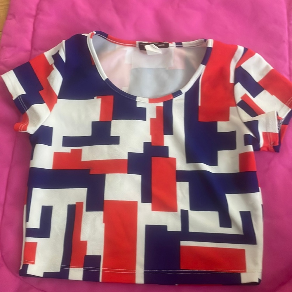 colorful crop top